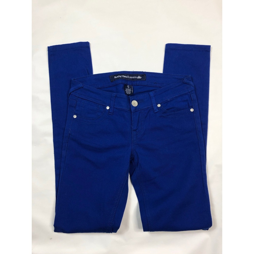 ALMOST FAMOUS Premium Juniors Size 5 Jeans Blue - Picture 6 of 9